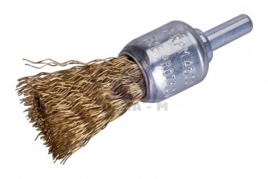 Kartáč koncový 17mm - pomosazený - stopka - WESTBERG Kartáč koncový 17mm - pomosazený - stopka - WESTBERG