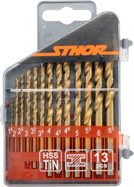 Vrtáky sada TITAN - 13ks - 1,5-6,5mm - plastová krabička