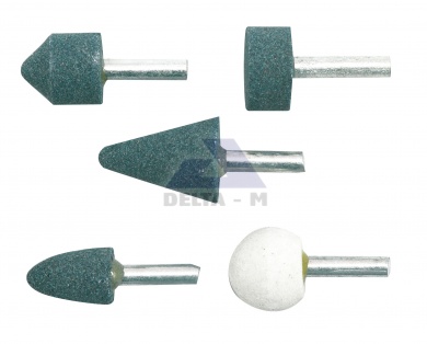 Brousky na kov 5ks - stopka 6mm