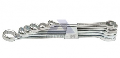 Klíče očkoploché 6-19mm - 8ks spona