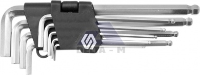 Klíče imbus sada 9ks - 2-10mm s kuličkou Klíče imbus sada 9ks - 2-10mm s kuličkou