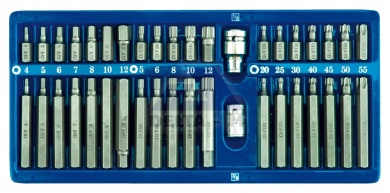 Nástavce sada 40ks box Imbus,Torx,Spline