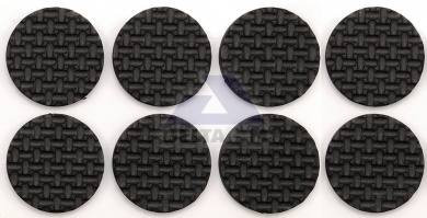 Podložka samolepící černá - průměr 38mm - 8ks