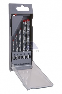 Vrtáky vidiové 5ks - 4-10mm v plastové krabičce