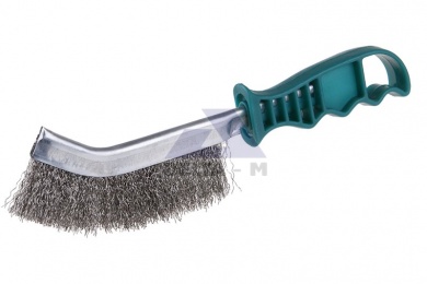 Kartáč vlnitý nerez 27cm - plastová rukojeť
