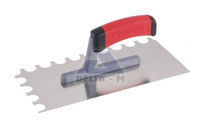 Hladítko 280x130mm NEREZ zub O16 gumová rukojeť