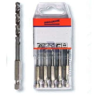 Vrtáky sada HSS - 5ks - 2-6mm - šestihran