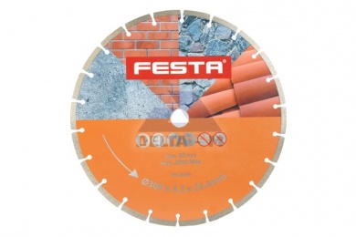 Kotouč diamantový 300mm/25,4mm segment