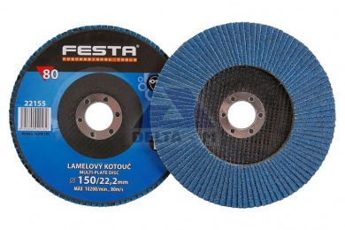 Kotouč lamelový 150mm P80 - zirkon