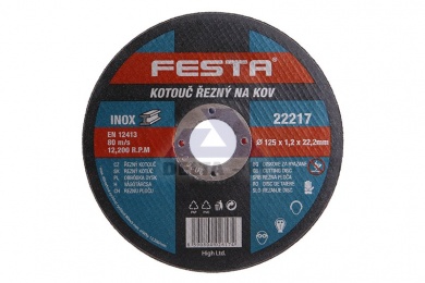 Kotouč řezný na kov 125x1,2