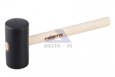 Palice gumová 70mm - 1000g - dřevěná rukojeť