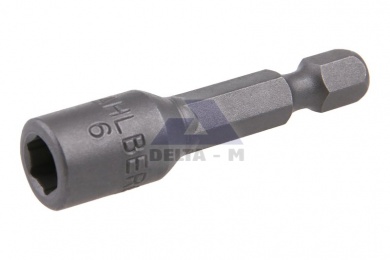 Nástavec koncovka maticová 6mm - magnetický