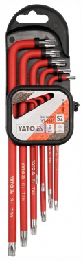 Klíče torx/tamper sada 9ks - T10-T50 - S2