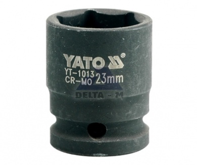 Hlavice rázová 1/2" - 23mm černá IMPACT