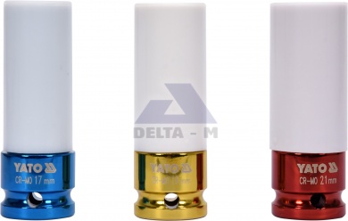 Hlavice 1/2" na kola 3ks - 17-19-21mm