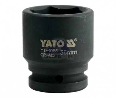 Hlavice rázová 3/4" - 36mm černá IMPACT