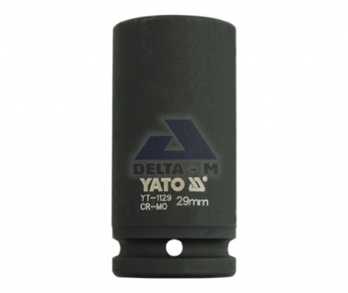 Hlavice rázová 3/4" - 29mm černá prodloužená IMPACT