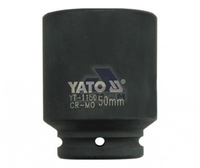 Hlavice rázová 3/4" - 50mm černá prodloužená IMPACT