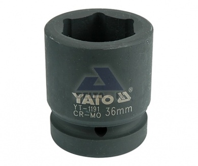 Hlavice rázová 1" - 36mm černá IMPACT