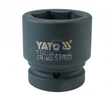 Hlavice rázová 1" - 41mm černá IMPACT