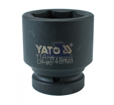 Hlavice rázová 1" - 46mm černá IMPACT