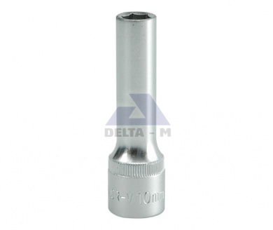 Hlavice 1/2" 10mm prodloužená 76mm CrV