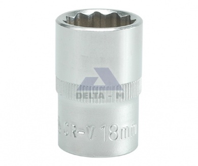 Hlavice 1/2" 18mm 12tihran CrV