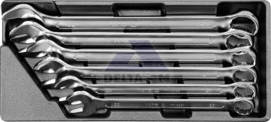 Klíče očkoploché 22-32mm - 6ks CrV /do vozíku/