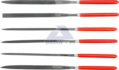 Pilníky jehlové sada 6ks - 140mm