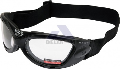 Brýle ochranné 2876 s gumou černé