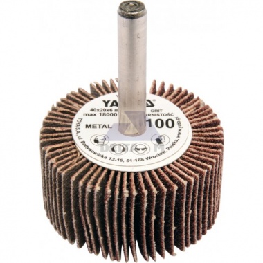 Kotouč lamelový 40x20mm P120 stopka 6mm
