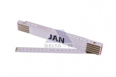 Skládací 2m JAN - bílý dřevěný