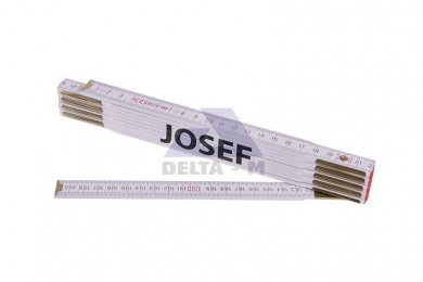 Skládací 2m JOSEF - bílý dřevěný