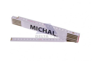 Skládací 2m MICHAL - bílý dřevěný