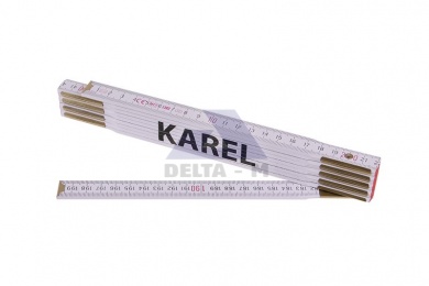 Skládací 2m KAREL - bílý dřevěný