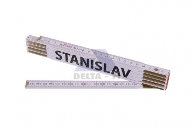 Skládací 2m STANISLAV - bílý dřevěný