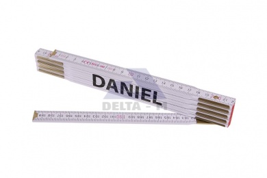 Skládací 2m DANIEL - bílý dřevěný