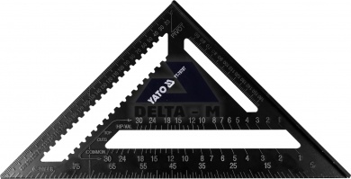 Trojúhelník ALU multifunkční 300mm - černý