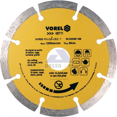Kotouč diamantový 115mm segment
