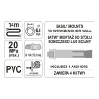 Naviják se vzduchovou hadicí - 6,5mm/14m - PVC