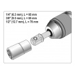 Adaptéry 6ti hran 1/4"-3/8"-1/2" 65/70mm