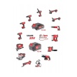 Reflektor LED AKU - 2000lm/5000k - 20V