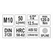 Hlavice 1/2" spline M10 - 55mm XZN