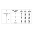 Šroubovák "T" imbus sada 2,5-10 8ks