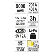 Startovací zdroj a powerbanka 9000 mAh