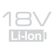 Pila řetězová AKU 18V - lišta 10cm + baterie + nabíječka