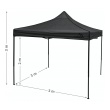 Párty stan nůžkový 3x3m šedý WATERPROOF