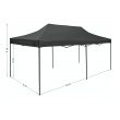 Párty stan nůžkový 3x6m šedý WATERPROOF