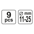 Sada univerzální pro nastavení spojky 9ks 11-25mm