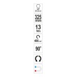 Prodlužovací úhlový adaptér ohebný 1/4" - 325mm